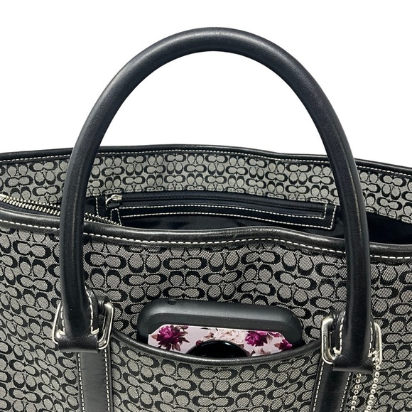 Coach Signature C Logo Business Satchel Tote Bag Mini C  Signature - Picture 15 of 16